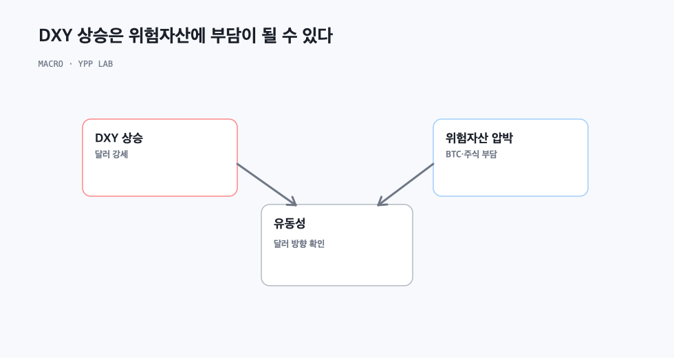 DXY 상승은 위험자산에 부담이 될 수 있다