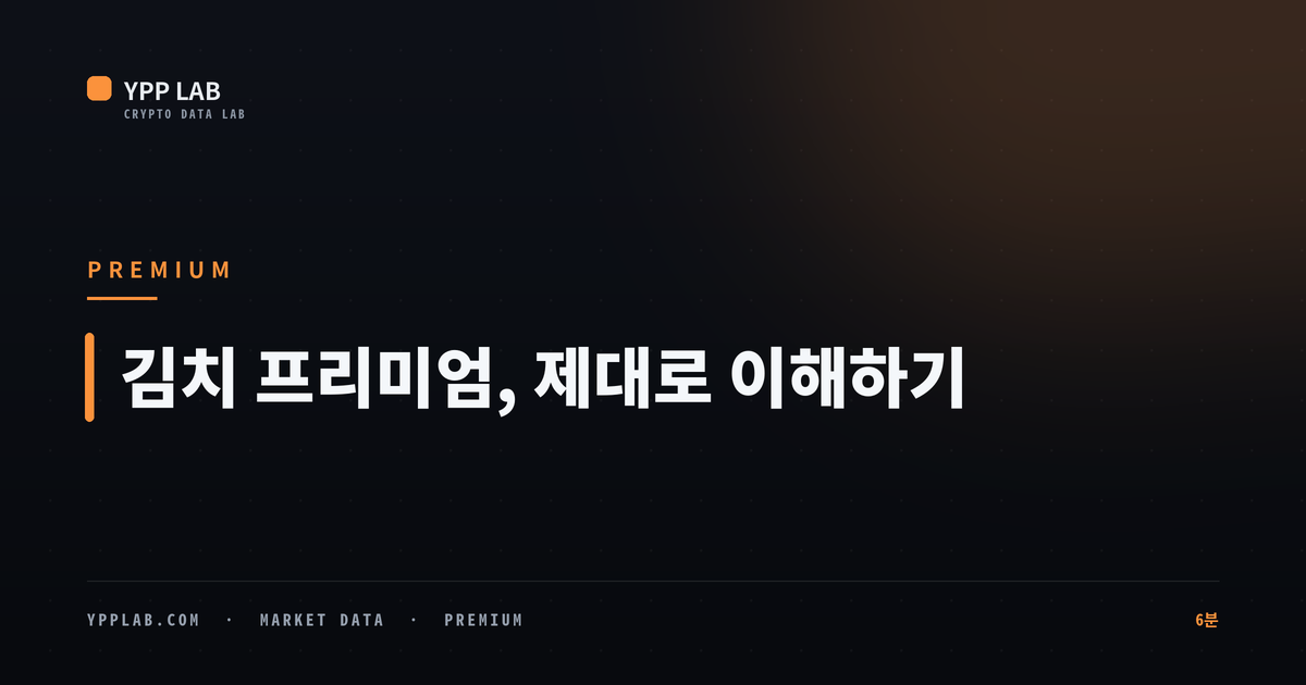 김치 프리미엄, 제대로 이해하기