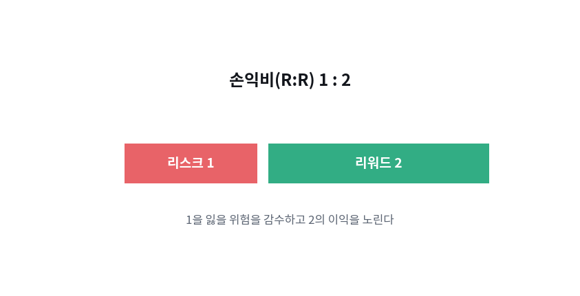 손익비(R:R)란 무엇인가