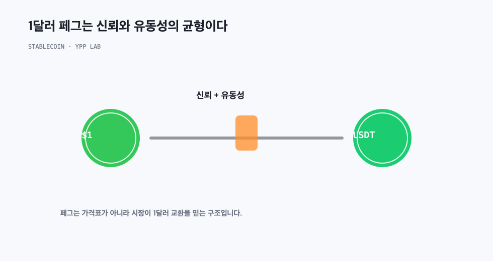 1달러 페그는 신뢰와 유동성의 균형이다